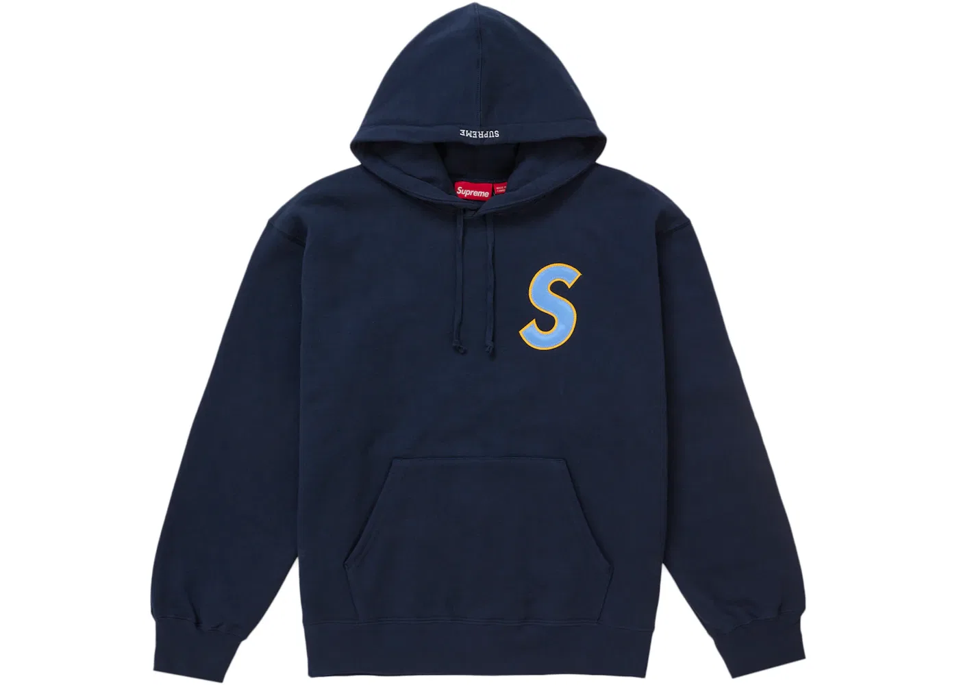 Мужской худи с длинным рукавом Supreme, Navy