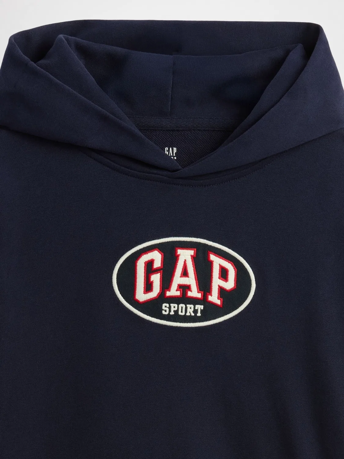 Худи, мягкий френч-терри, Sport Logo Hoodie Gap, темно-синий — фото 3