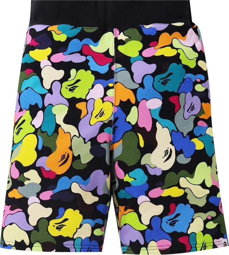 

Шорты BAPE Multi Camo Sweat Shorts 'Black', разноцветный