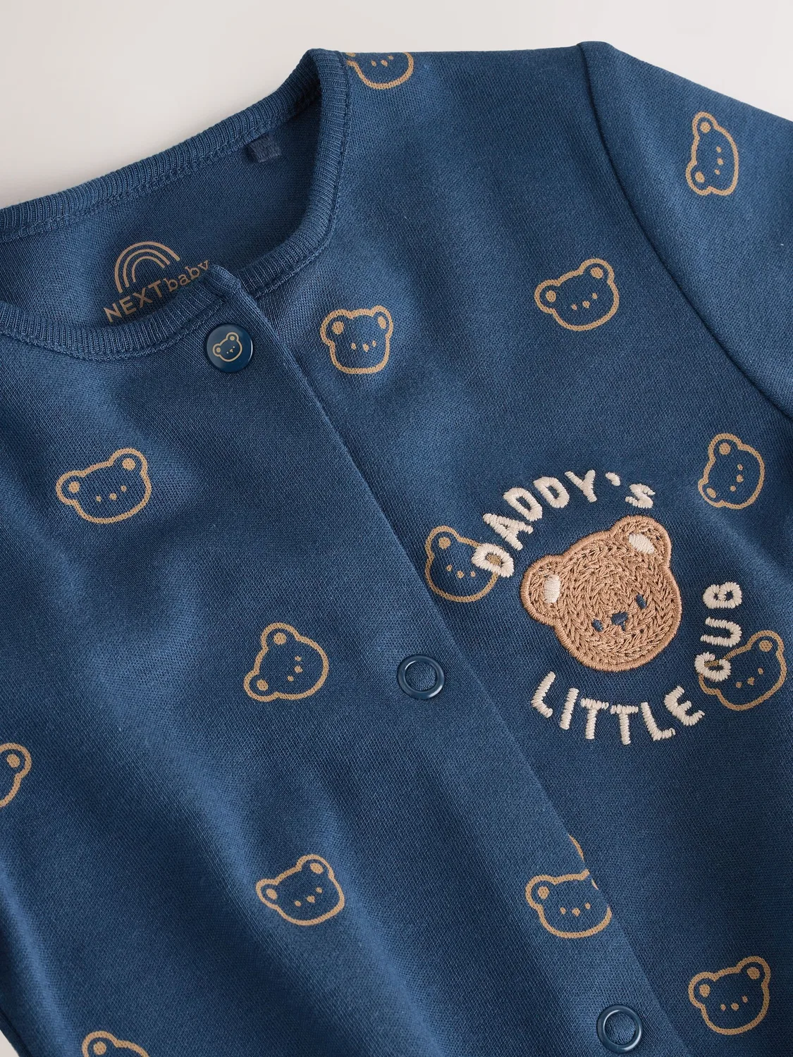 Слип-боди для новорожденных Next Daddys Little Cub, темно-синий — фото 4