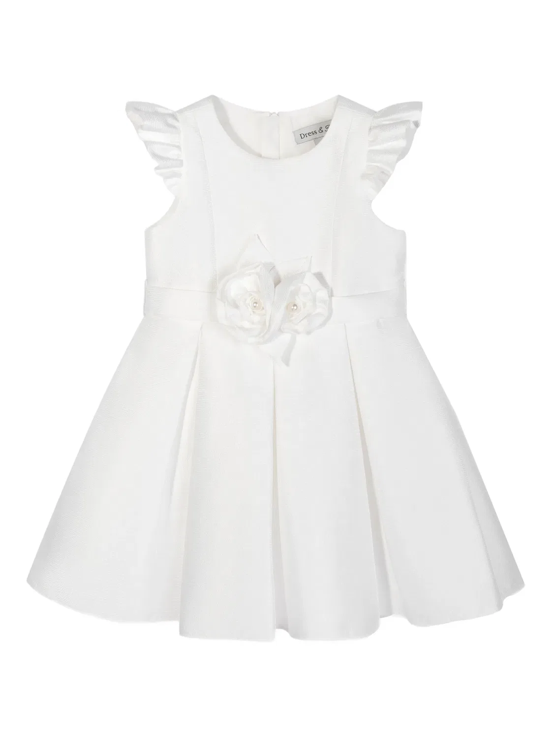 Платье с кружевными рукавами Dress & Fleur, белый — фото 2
