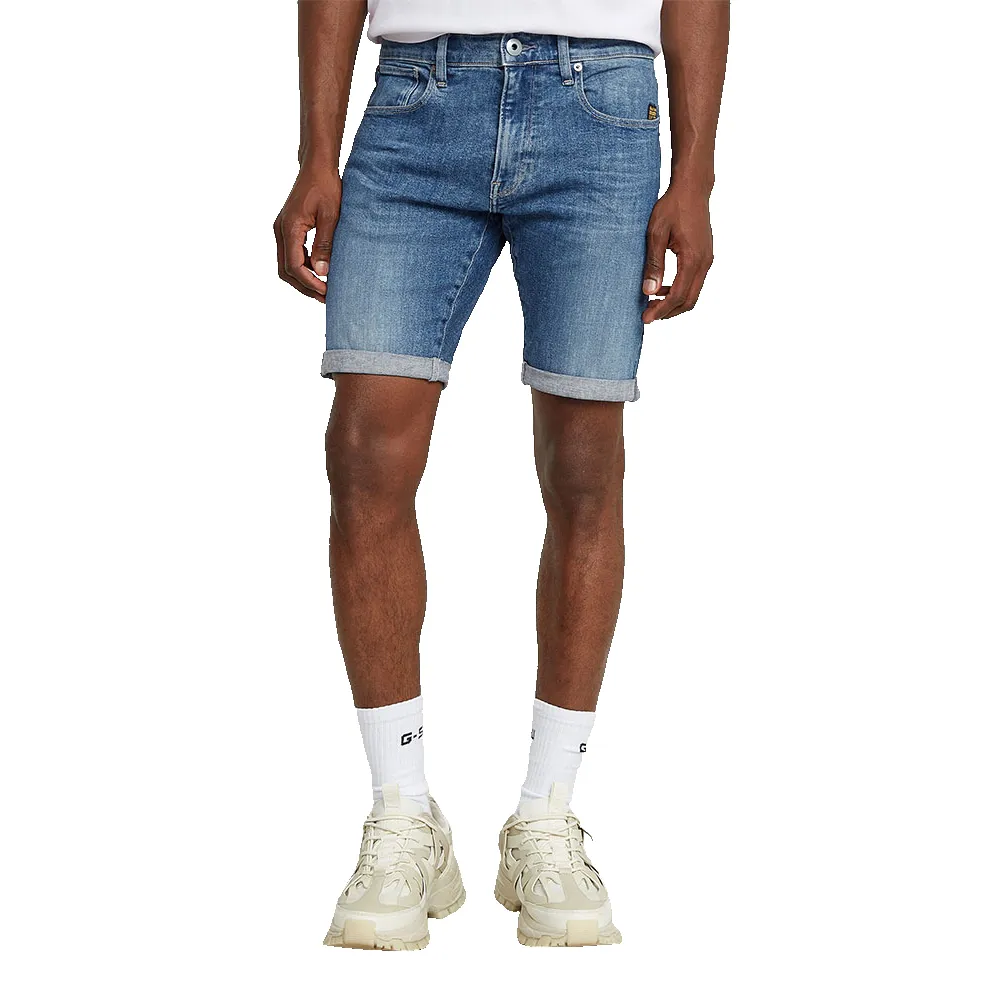 

Шорты G-Star 3301 Slim 1/2 denim, синий