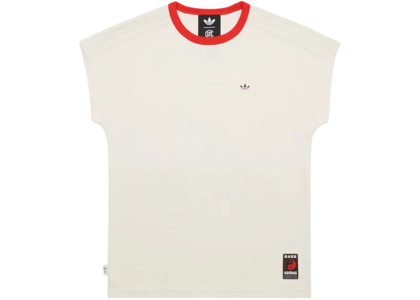 Мужская футболка с длинным рукавом Adidas x Clot Chinese New Year Collection by Edison Chen Dolman T-shirt, White — фото 2