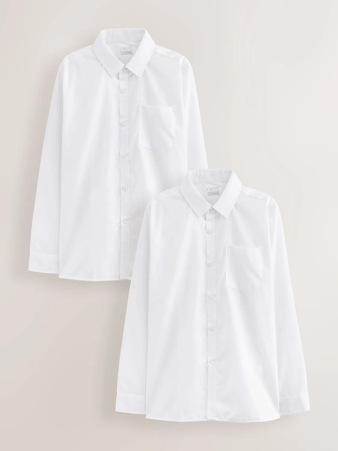 Рубашка школьная Regular Fit, 2 шт Next, белый