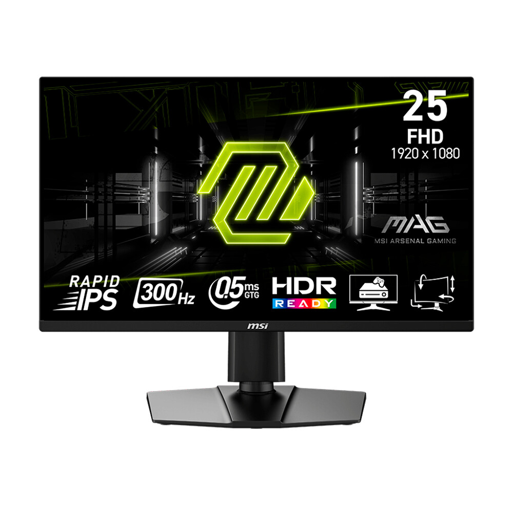 

Игровой монитор MSI MAG 255PXF, 24.5", 1920x1080, 300 Гц, Fast IPS, Черный