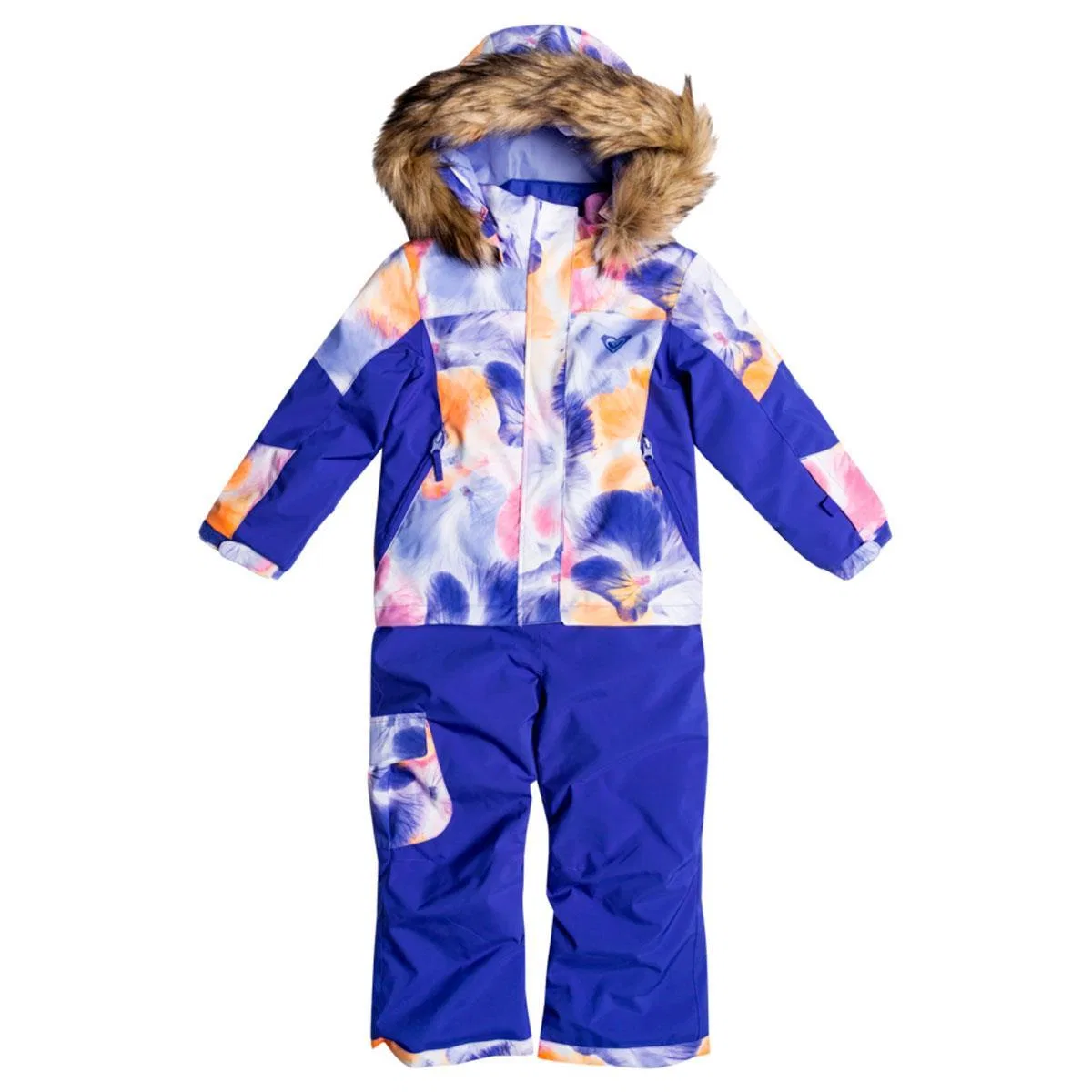 Комбинезон для девочек Sparrow Roxy, Bright White Pansy Pansy RG