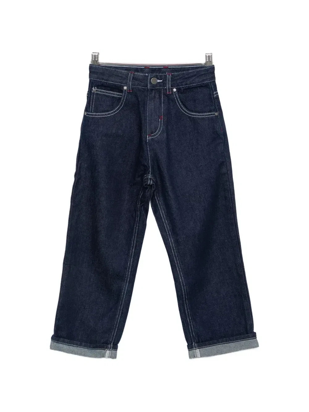 Джинсы с контрастной строчкой Stella McCartney Kids, синий