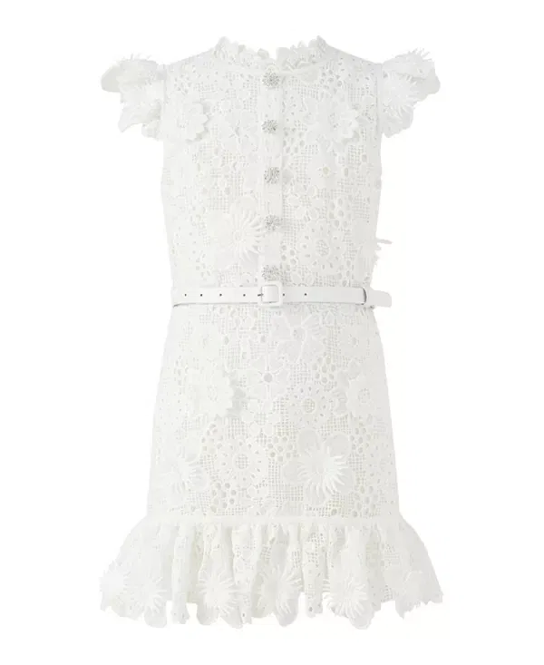 Детское платье для девочек с вышивкой Lucinda Marlo Kids, Ivory