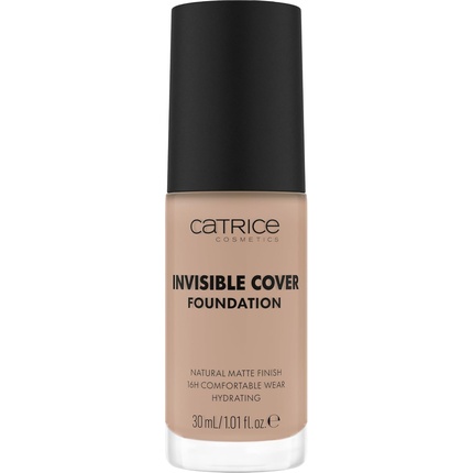

Тональный крем Invisible Cover Foundation 30 мл 020N Увлажняющий, стойкий, натуральный, для сухой кожи, веганский, без масел, без парабенов, без микропластика Catrice