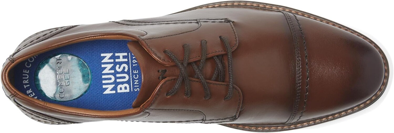 Оксфорды Calderone Cap Toe Oxford Nunn Bush, цвет Cognac — фото 2