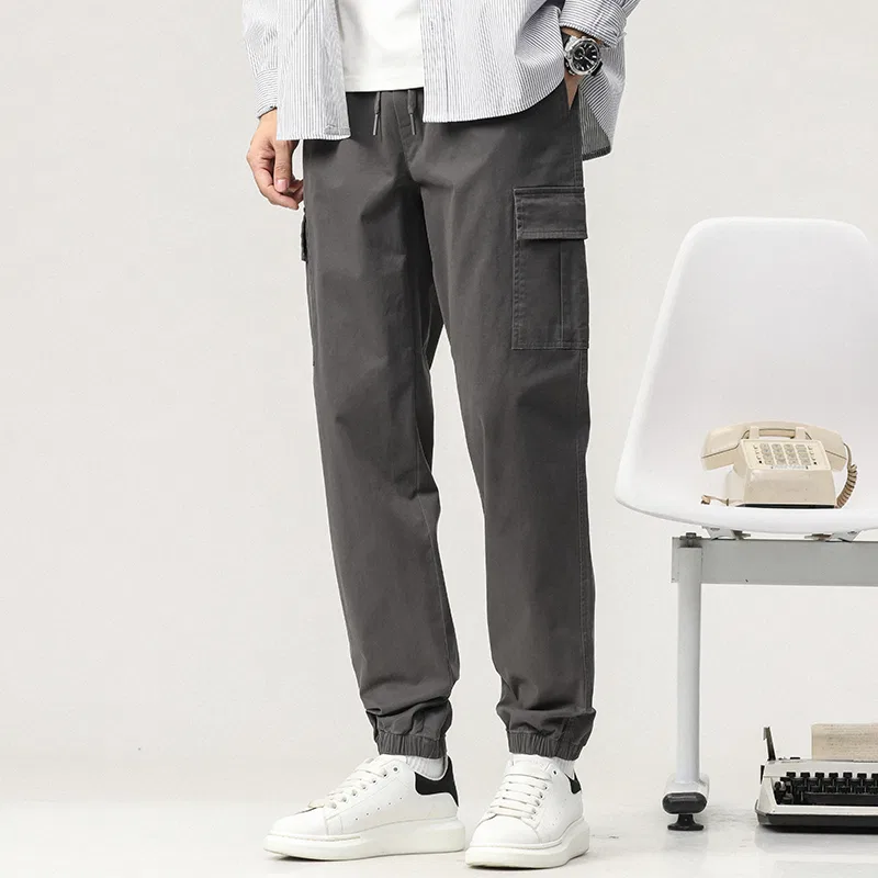 Детские повседневные брюки свободного кроя Red Bean, Dark Gray — фото 4