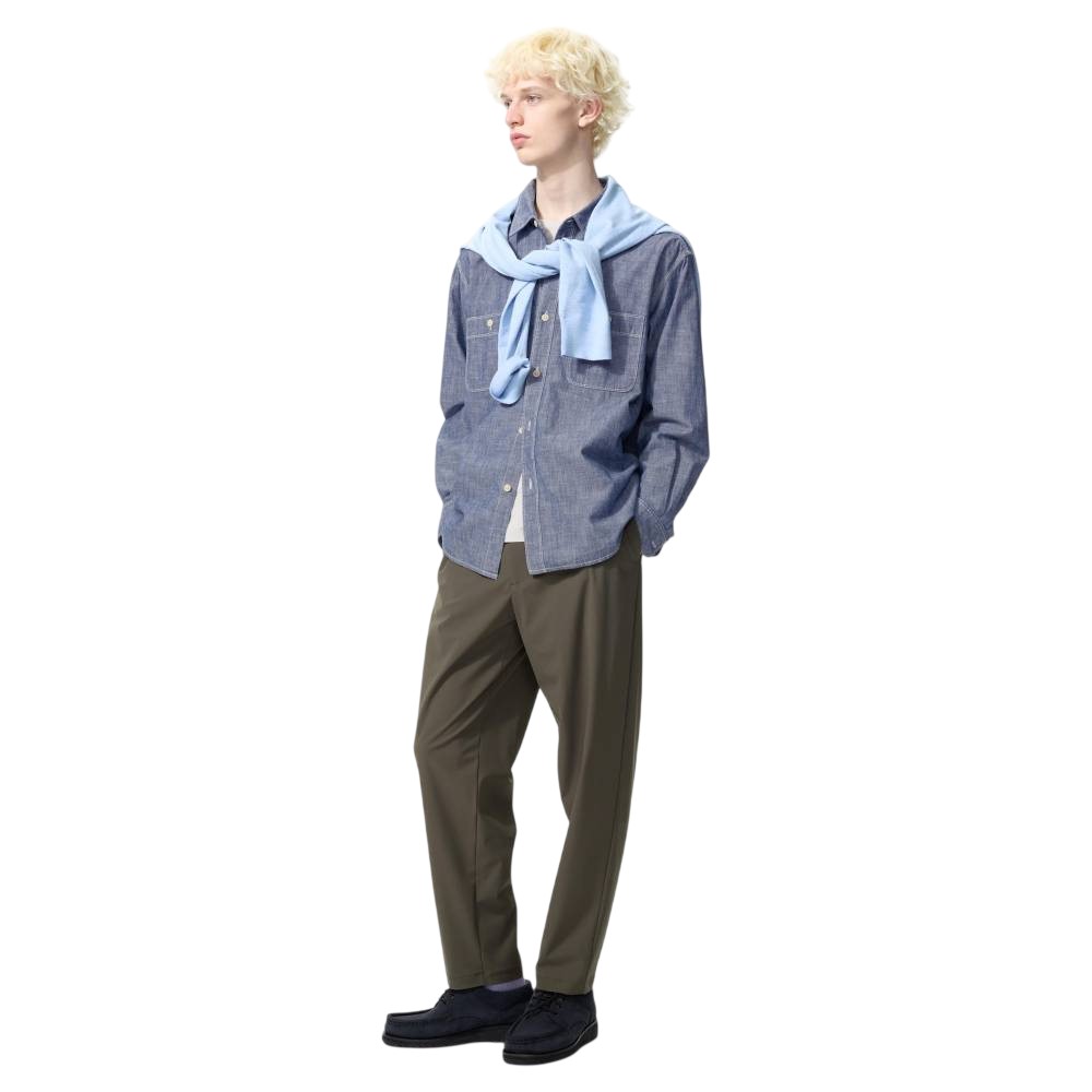 Брюки Uniqlo Ultra-stretch, 57 оливковый