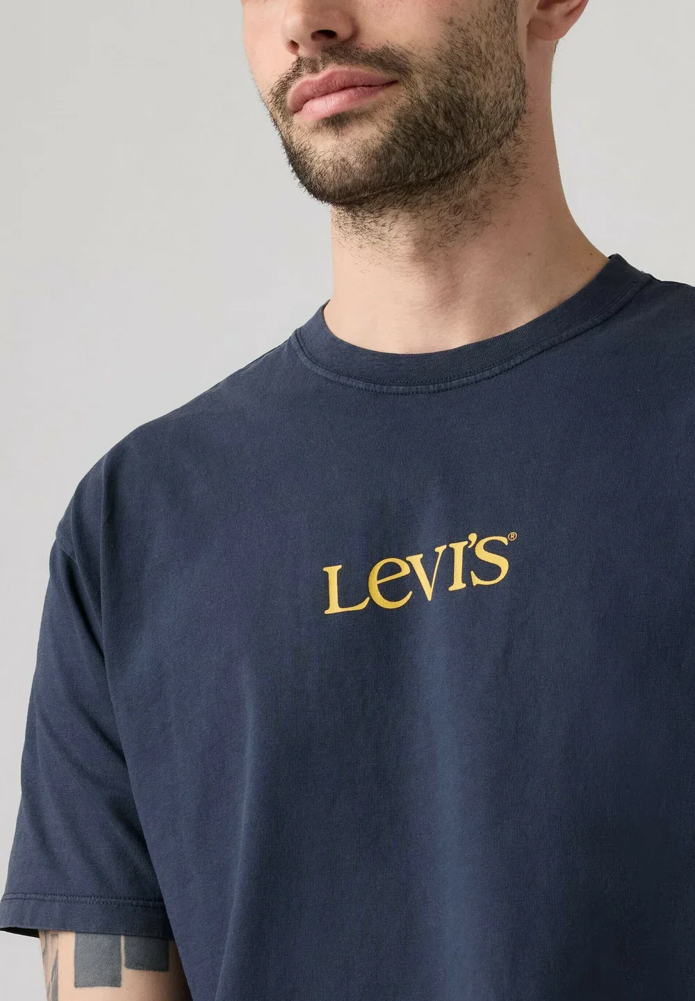 Футболка в винтажном стиле с графическим принтом 501 blues vw whi - футболка с принтом Levi'S, Record Swap Egret - Blues — фото 3
