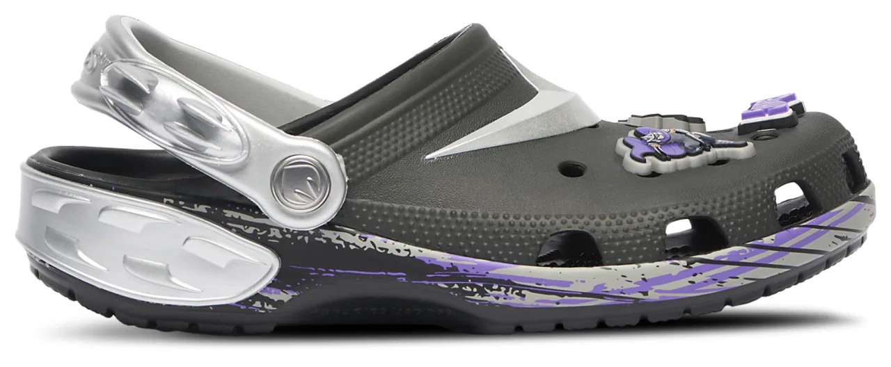 Сабо для мальчиков Teenage Mutant Ninja Turtles Crocs, фиолетовый/серебристый — фото 2