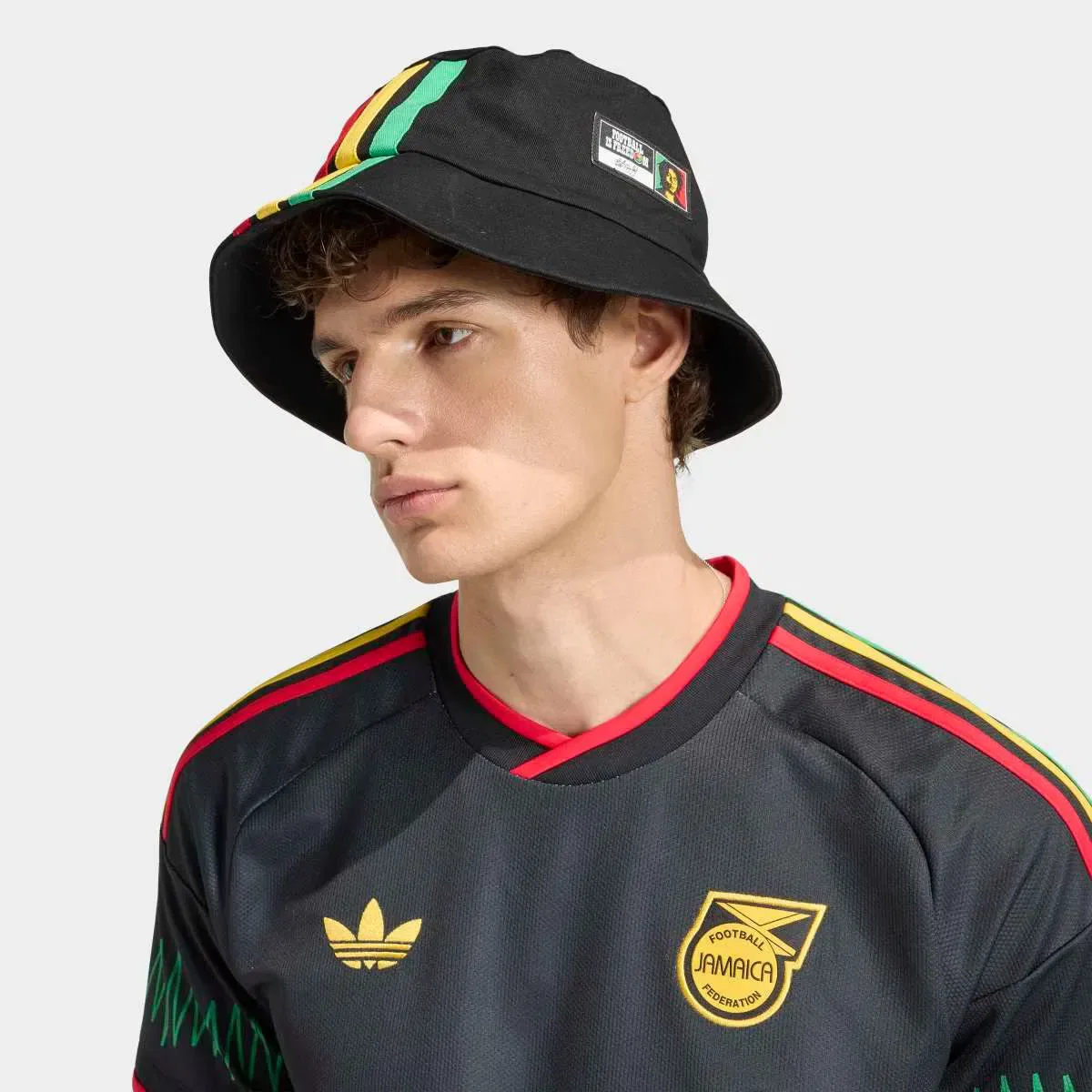 Мужская футболка с принтом Adidas, Negro — фото 4