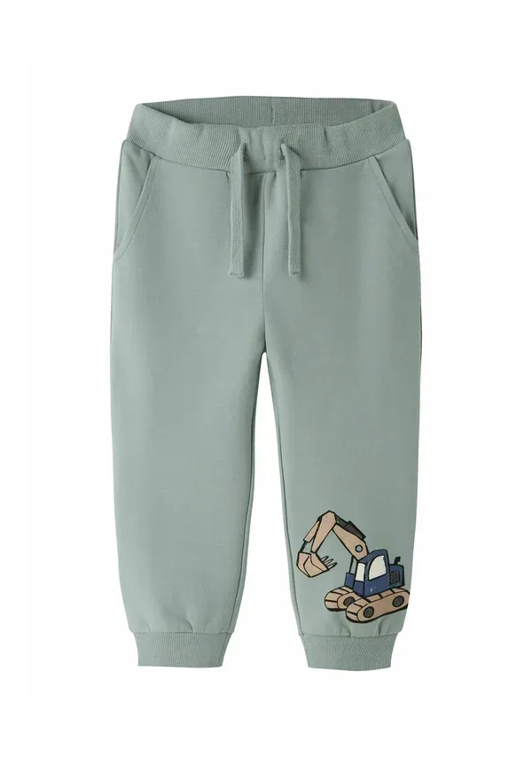 Брюки с принтом Tracksuit bottoms Name It, Green Milieu, зеленый