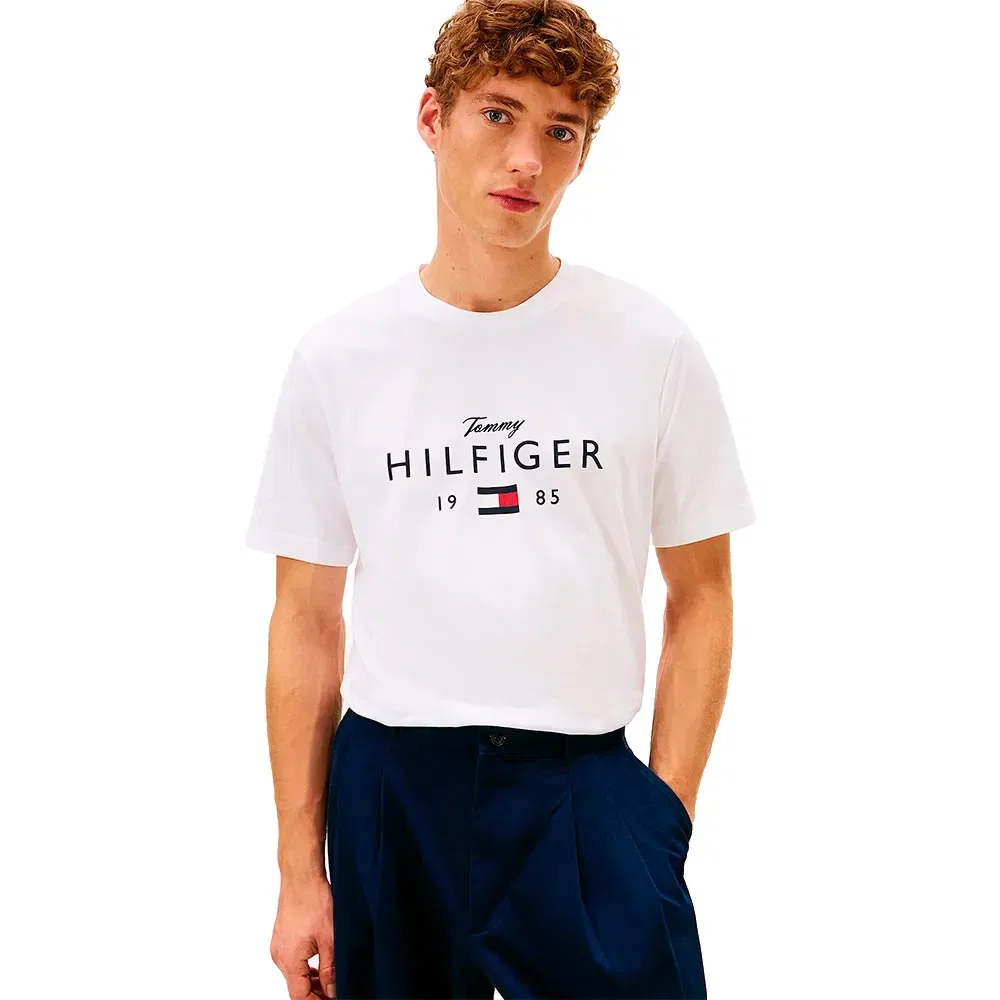 Мужская футболка с принтом Brand Love Big Tommy hilfiger, White
