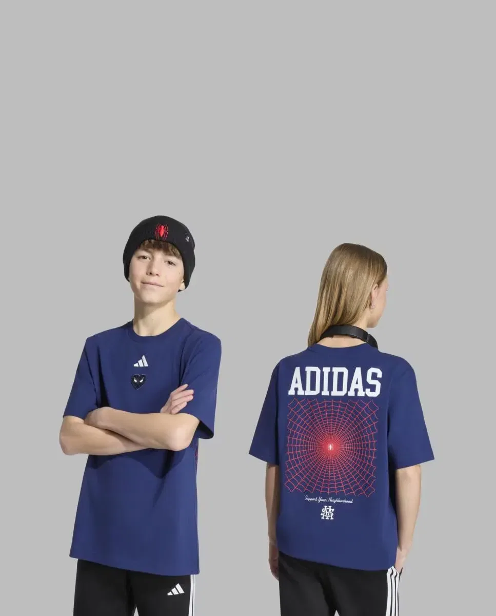 Детская футболка с принтом Collaboration adidas, Azul
