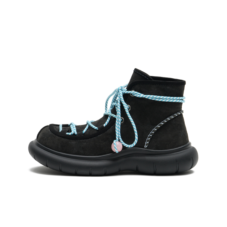 MASOOMAKE Пятнистые крокодиловые женские ботинки по щиколотку - кожа розовые, цвет Leather Pink — фото 4