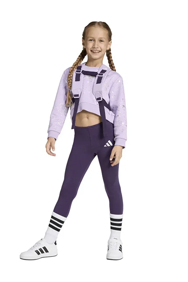 Детский спортивный комплект для девочек с принтом JW2421 LG Glam Set Adidas, Light Purple