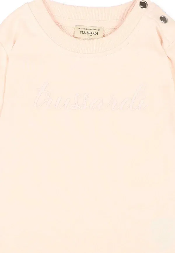 Толстовка с принтом Sweatshirt Tru Trussardi Junior, pink, розовый — фото 3