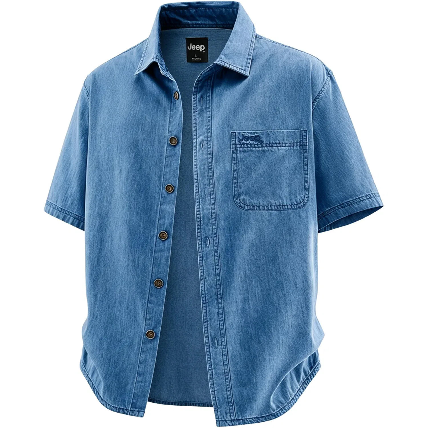 Детская рубашка Jeep Leisure Collection, Denim Blue