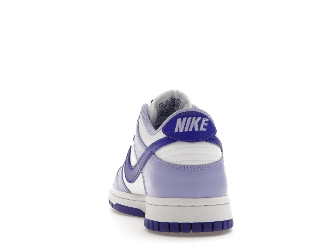 Детские кроссовки для мальчиков и девочек с низким вырезом Nike Dunk Low Nike, White/Light Thistle/Lapis — фото 4