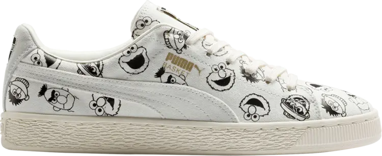 

Кроссовки Puma Sesame Street x Basket Jr Whisper White, белый