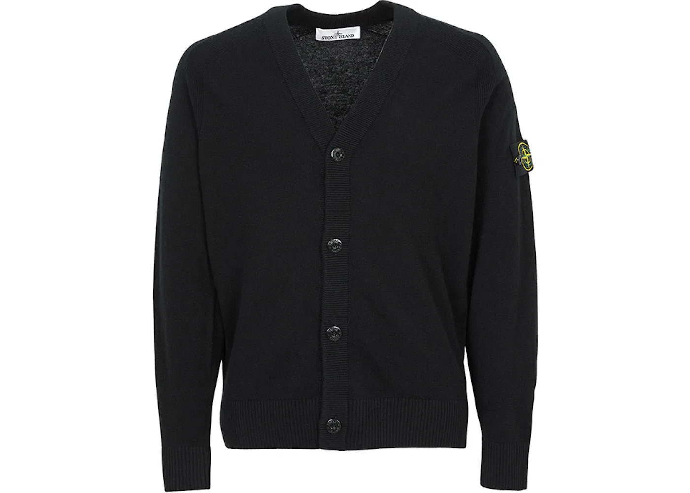 Мужской кардиган с логотипом Stone Island, Black