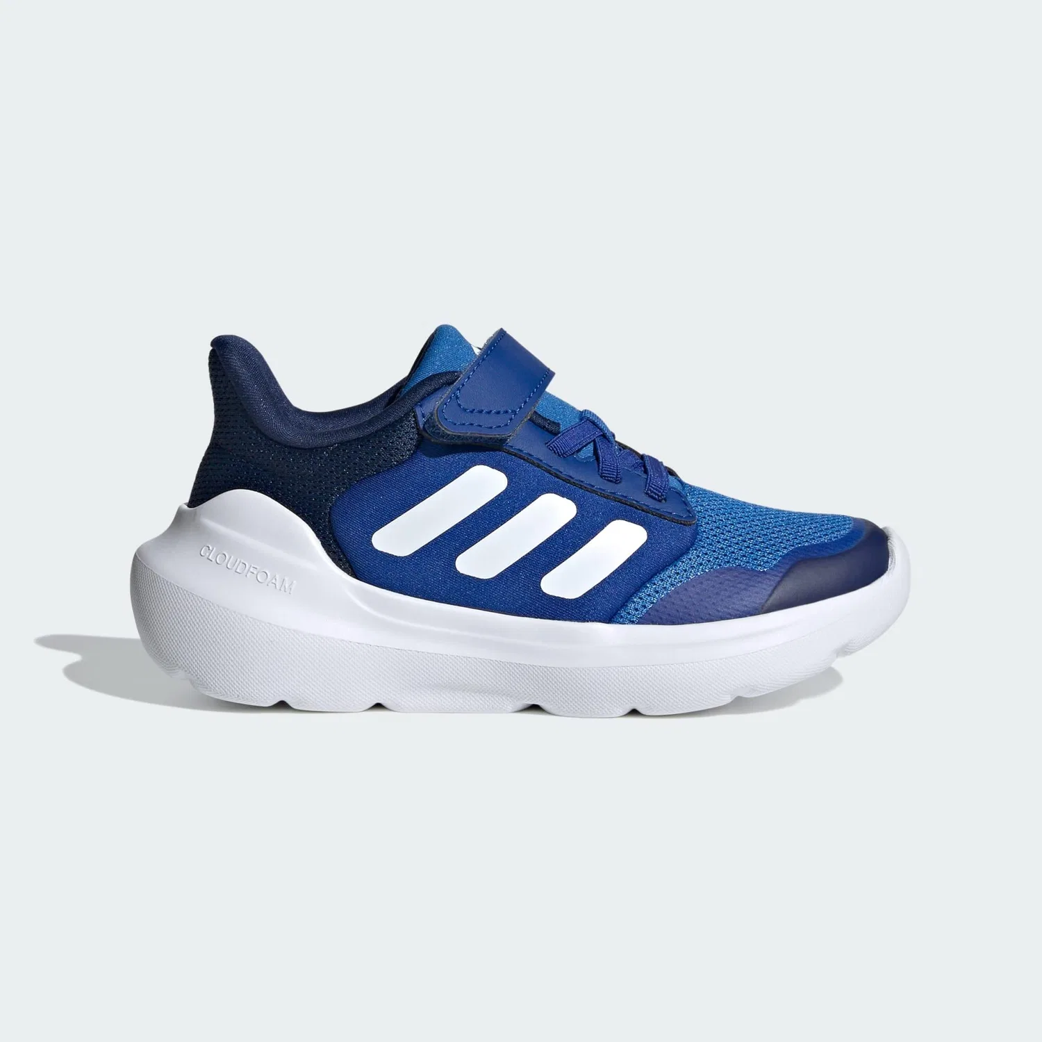 Детские кроссовки с шнуровкой и липучкой Tensaur Run 2.0 Adidas, Konigsblau Weiss Dunkelblau