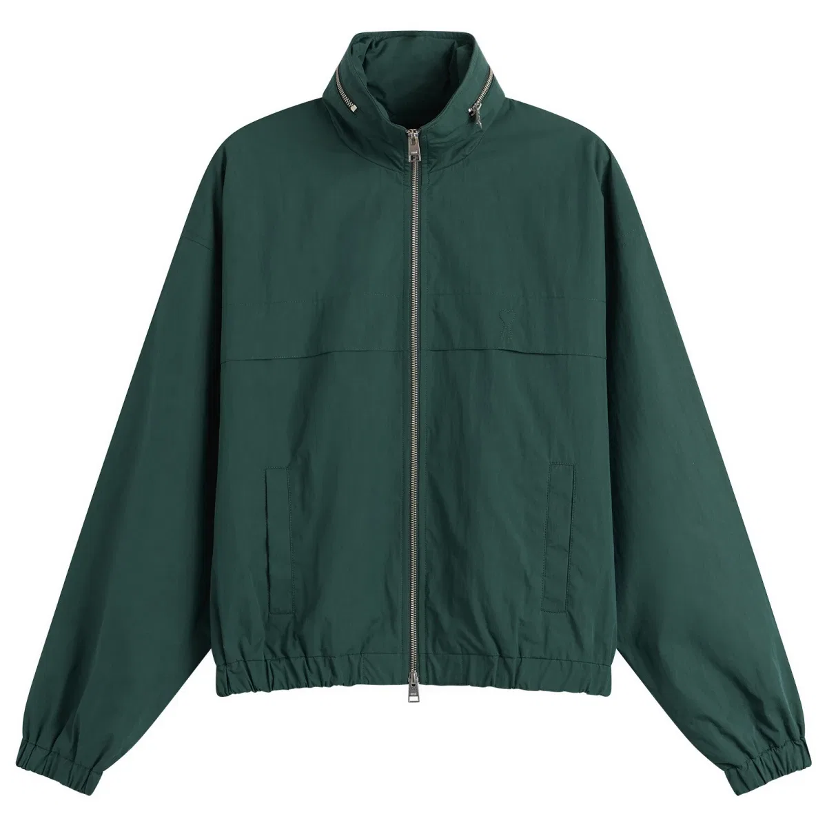 Ветровка из хлопка и нейлона с капюшоном Cotton Nylon Windbreaker with ADC Ami Paris, Vert Sapin