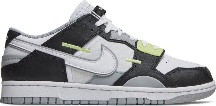 

Кроссовки Nike Dunk Scrap 'Wolf Grey Light Lemon Twist', серый/черный/зеленый
