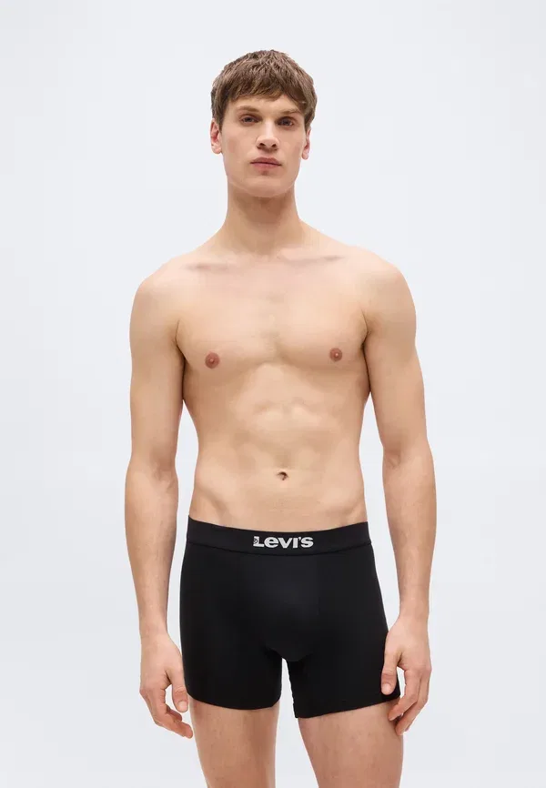 Комплект из 2 мужских боксерских трусов с логотипом Levi'S, черный/серый — фото 3