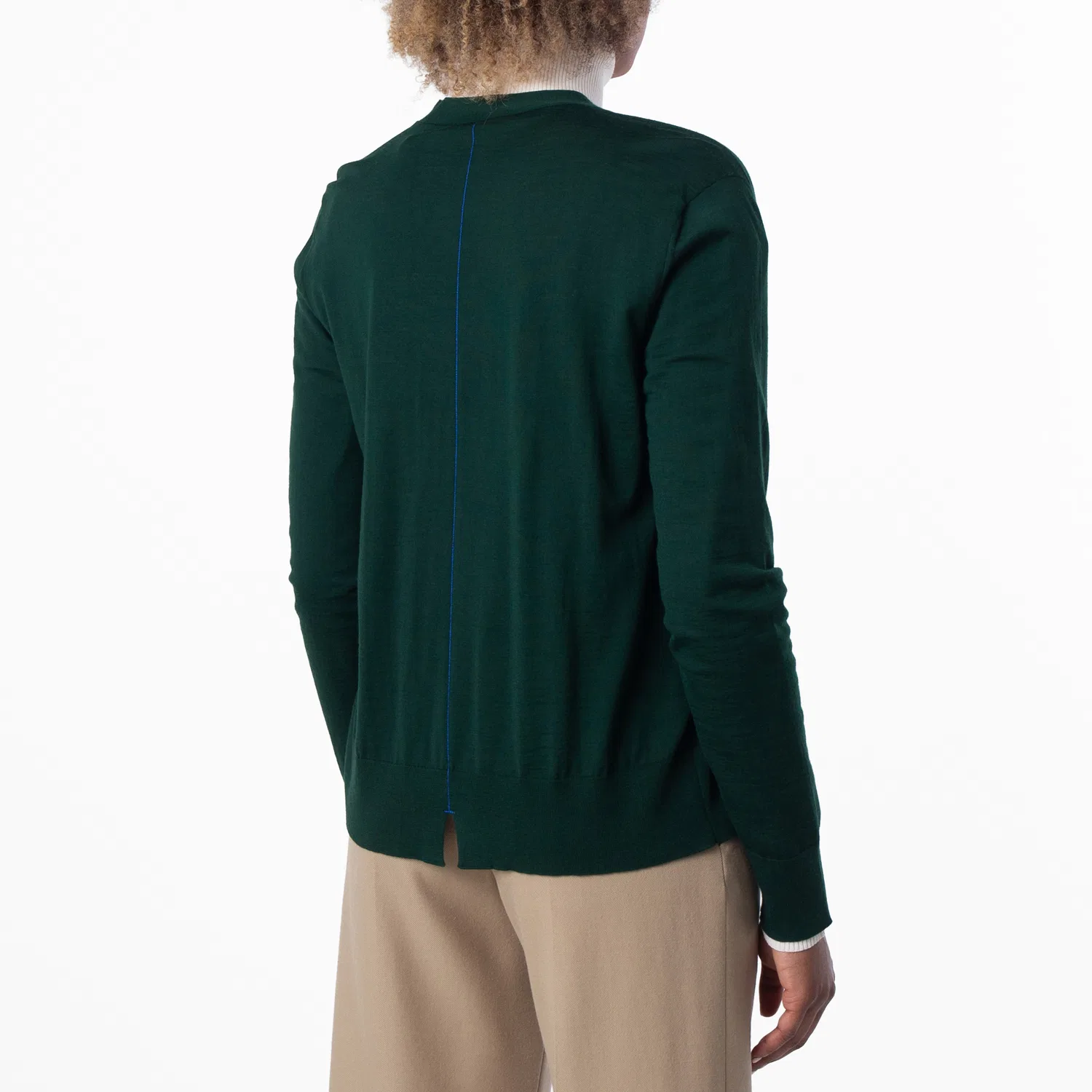 Кардиган женский шерстяной с V-образным вырезом V-Neck Wool Knit Cardigan Burberry, Ivy — фото 4