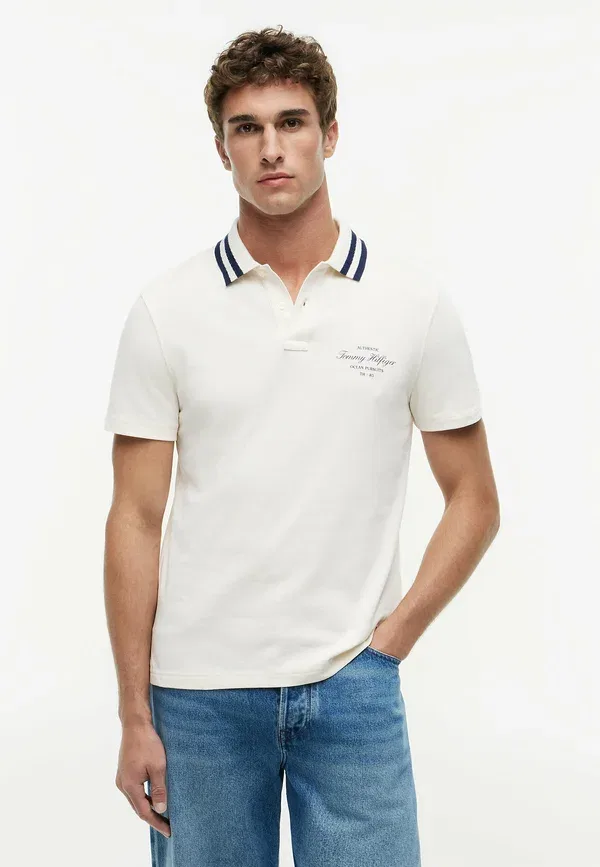 Футболка поло с принтом Polo shirt Tommy Hilfiger, Ivory Petal
