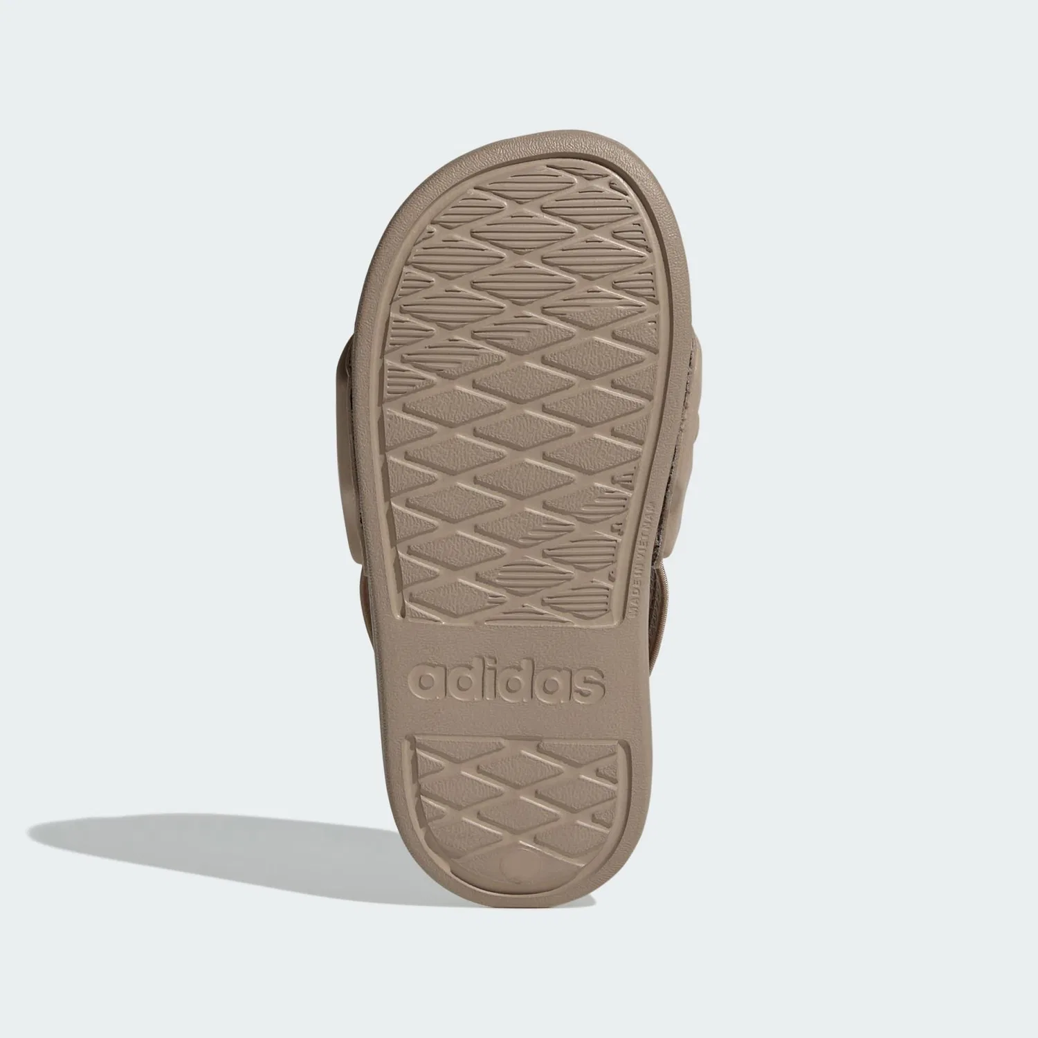 Детские шлепанцы с ремешком Adidas Adilette Estrap 2.0, Khakibeige / Weiss — фото 3