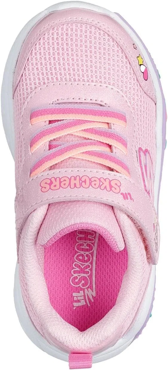 Детские кроссовки для девочек Play Scene-fun Squad Skechers, Link Pink/Multi — фото 3
