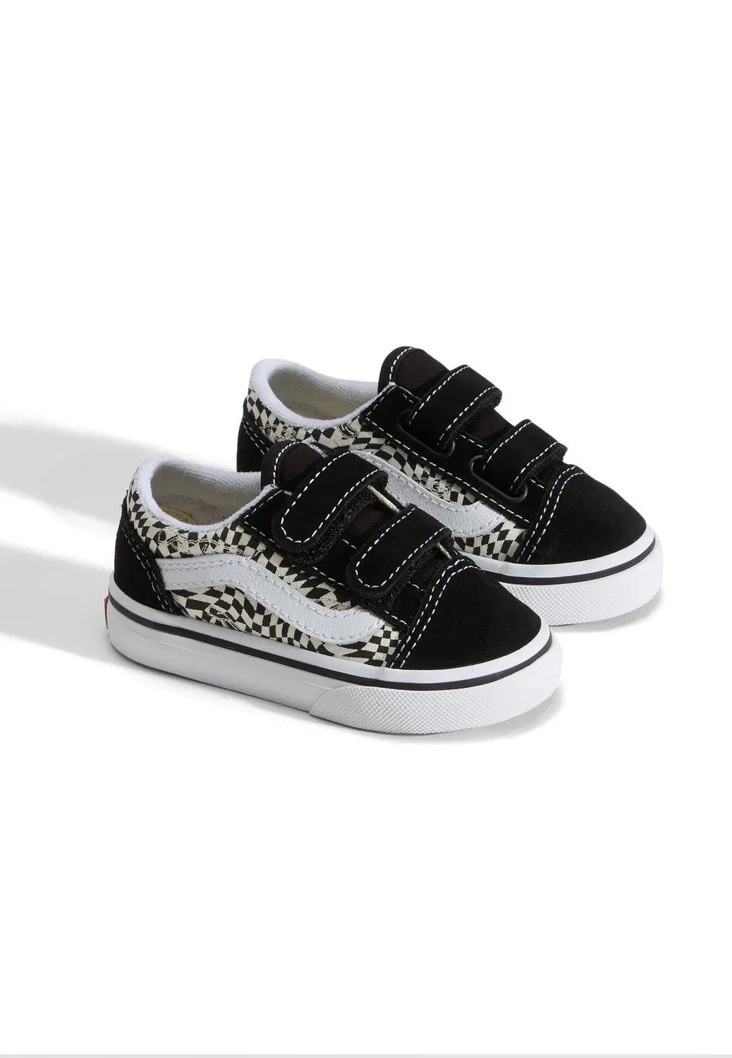 Олдскул против унисекс - кроссовки Vans, Black/Marshmallow/Multi — фото 2