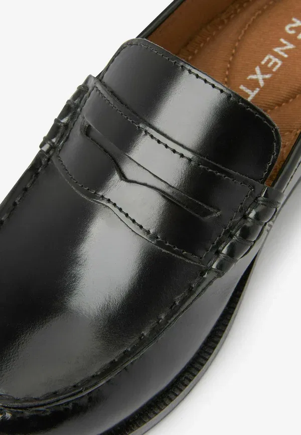 Лоферы кожаные Smart loafers Next, черный — фото 4