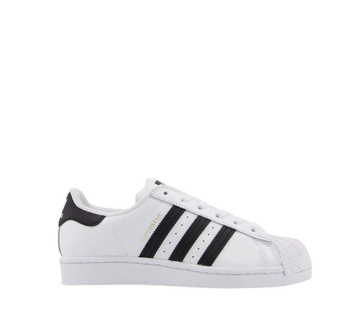 Детские кроссовки с кожаным верхом Superstar Adidas, Ftwr White Core Black Ftwr White — фото 2