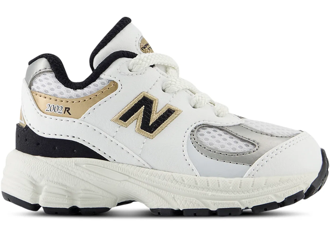Детские кроссовки Lifestyle New Balance 2002R, White/Black/Gold
