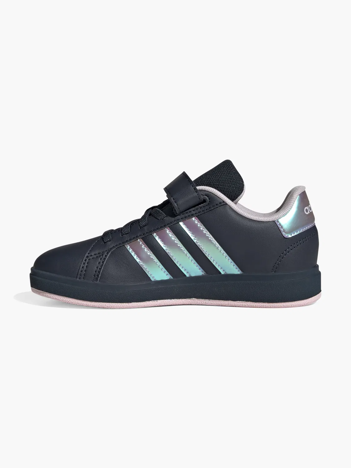 Детские кроссовки на липучках Adidas Grand Court 2.0 EL C, темно-синий — фото 2