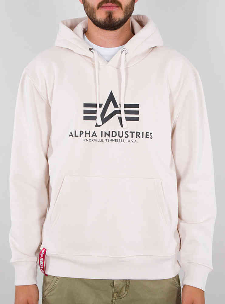 

Базовая толстовка с капюшоном Alpha Industries, крем