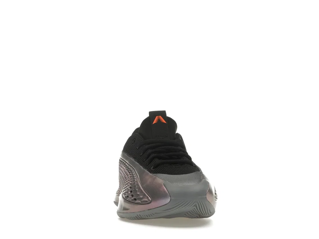 Детские кроссовки для мальчиков с верхом из сетки и синтетики Adidas AE 1 Low, Iron Metallic/Core Black/Solar Orange — фото 2