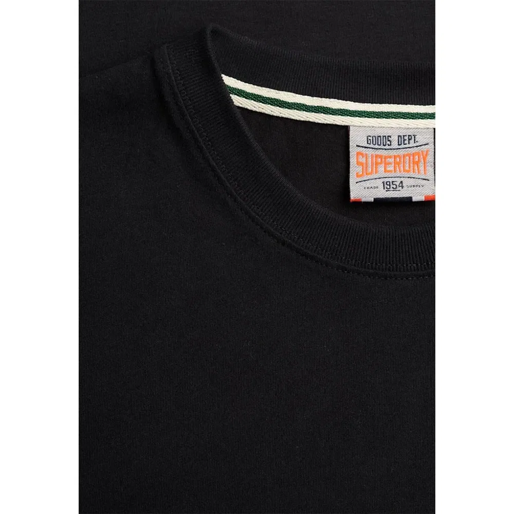 Футболка с коротким рукавом с вышивкой логотипа Essential SDCO Superdry, черный — фото 4