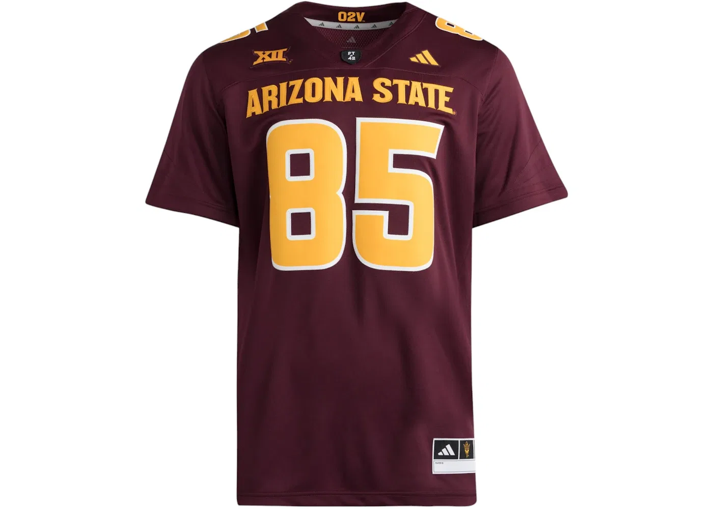 Мужская футбольная джерси с длинным рукавом Jersey Adidas, Arizona State Team Maroon
