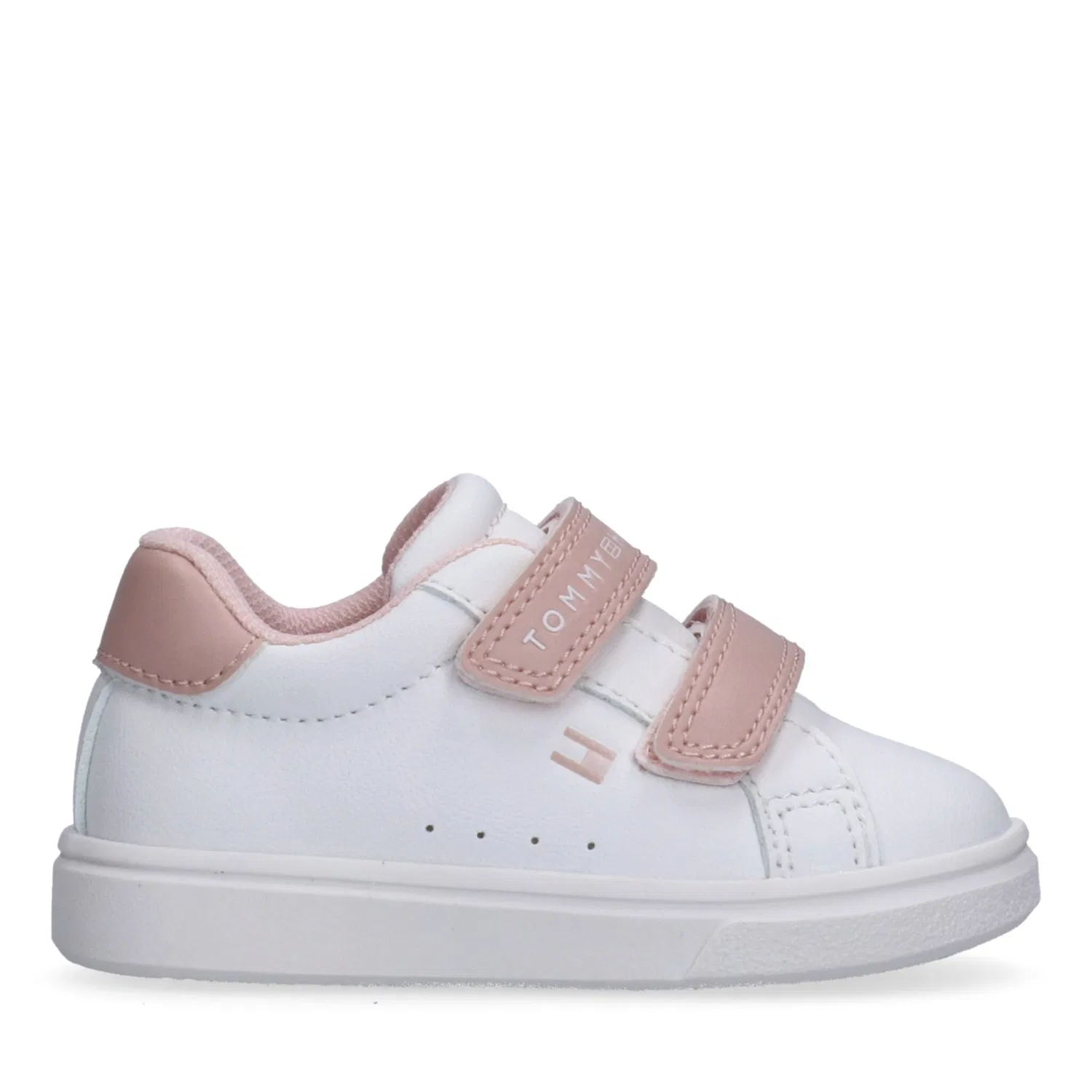 Детские кроссовки на липучках Tommy Hilfiger, White/Beige — фото 2