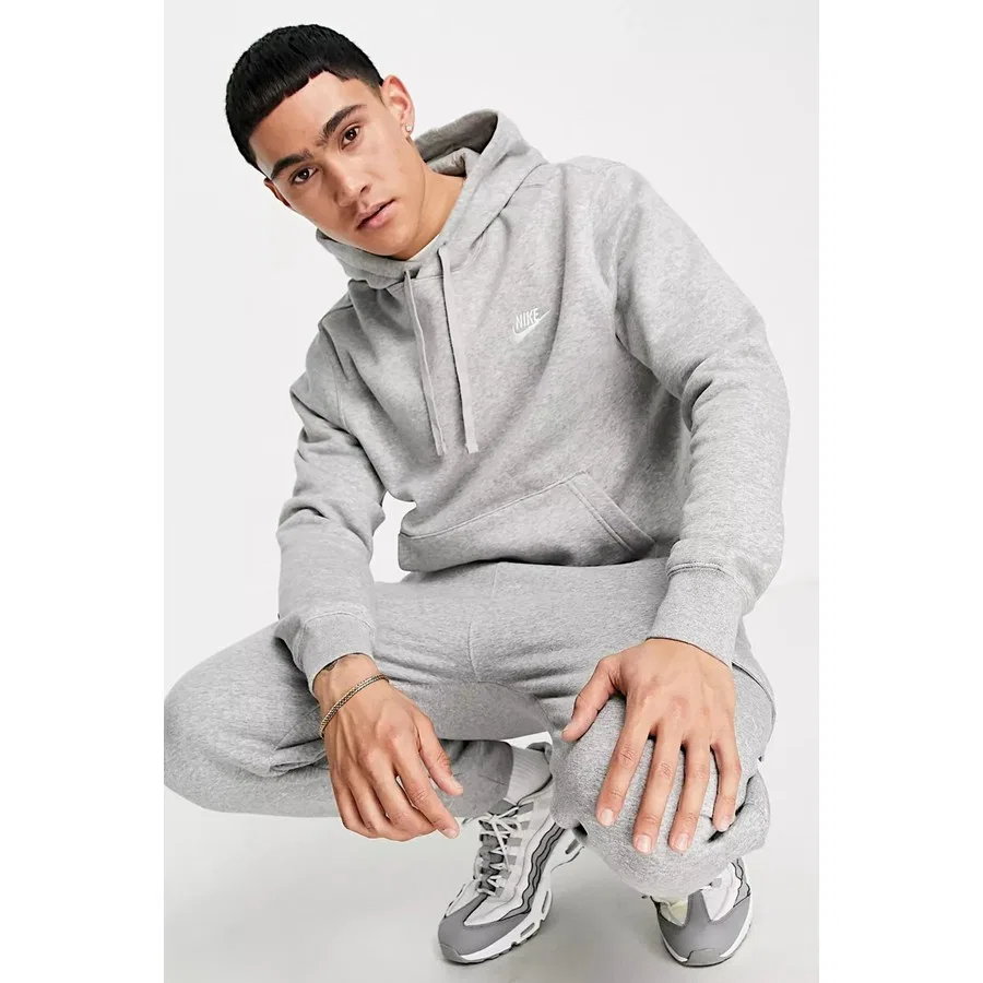Свитшот капюшоном с принтом Tech Fleece Windrunner Full Zip Hoodie Nike, Серый — фото 4