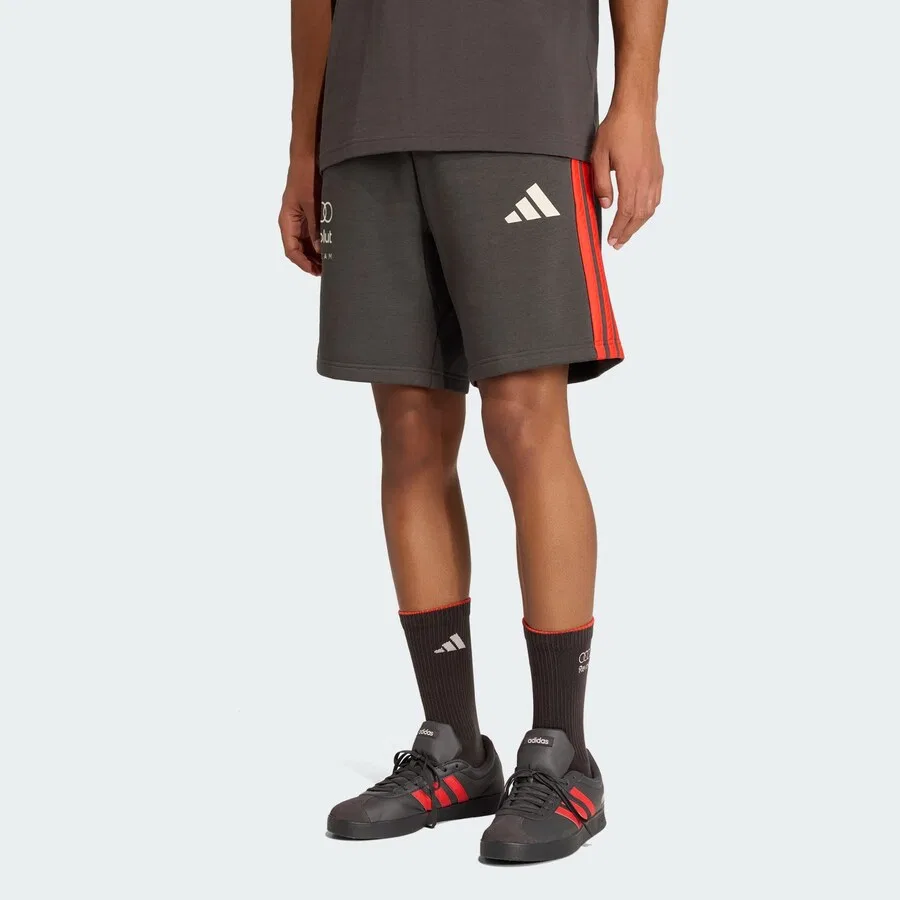 Спортивные шорты ADIDAS PERFORMANCE Regular Workout Pants 'AUDI REVOLUT F1 TEAM DNA SHORTS' черного цвета — фото 2
