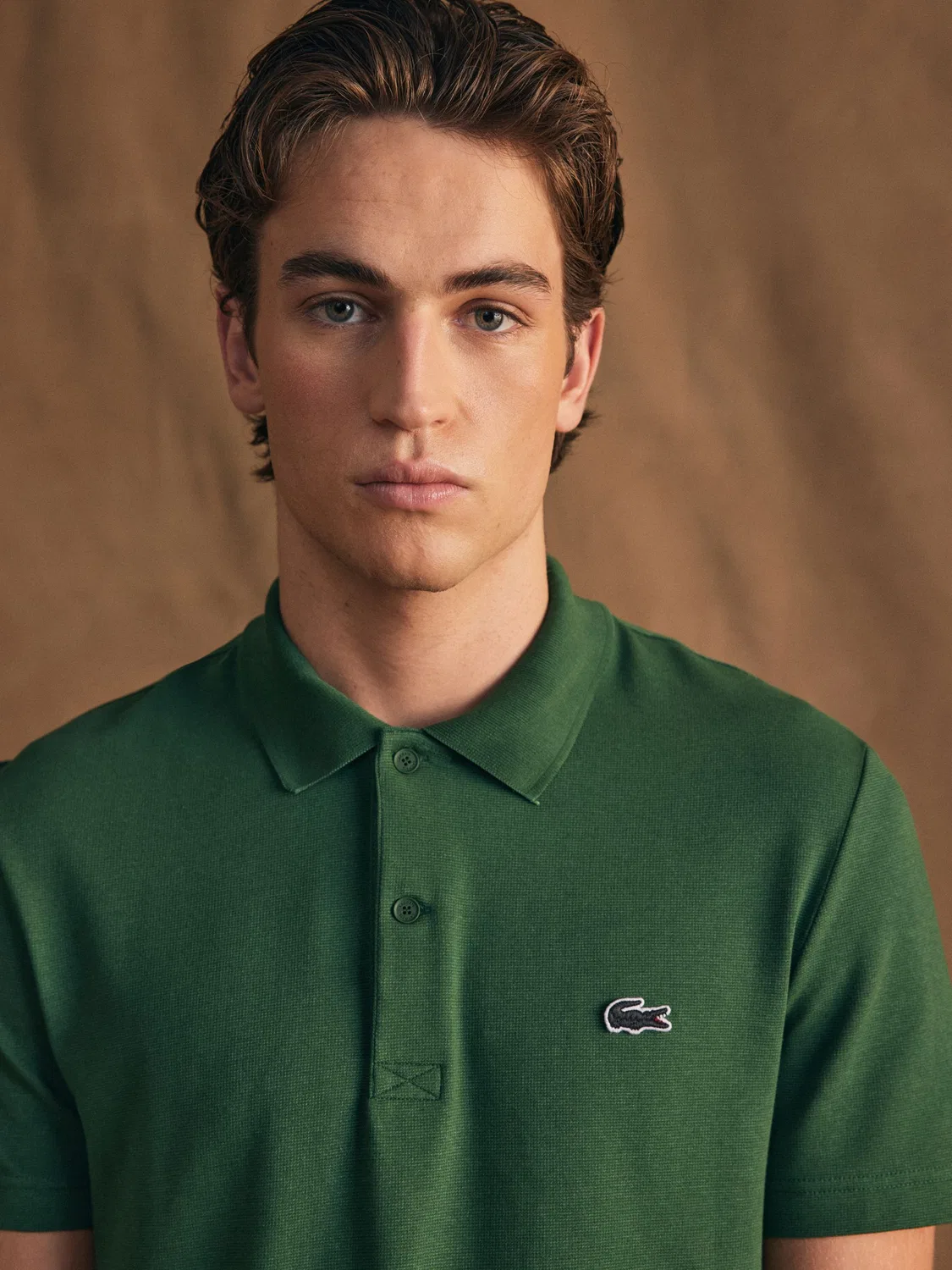 Зеленая рубашка-поло Lacoste стандартного кроя с короткими рукавами — фото 3